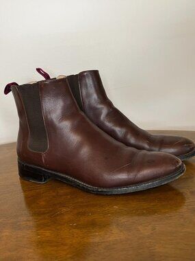 Robert Clergerie Oxblood Chelsea Boot